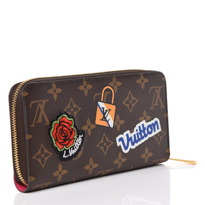 Louis Vuitton Monogram Travel Stickers Zippy Wallet 3 of 8