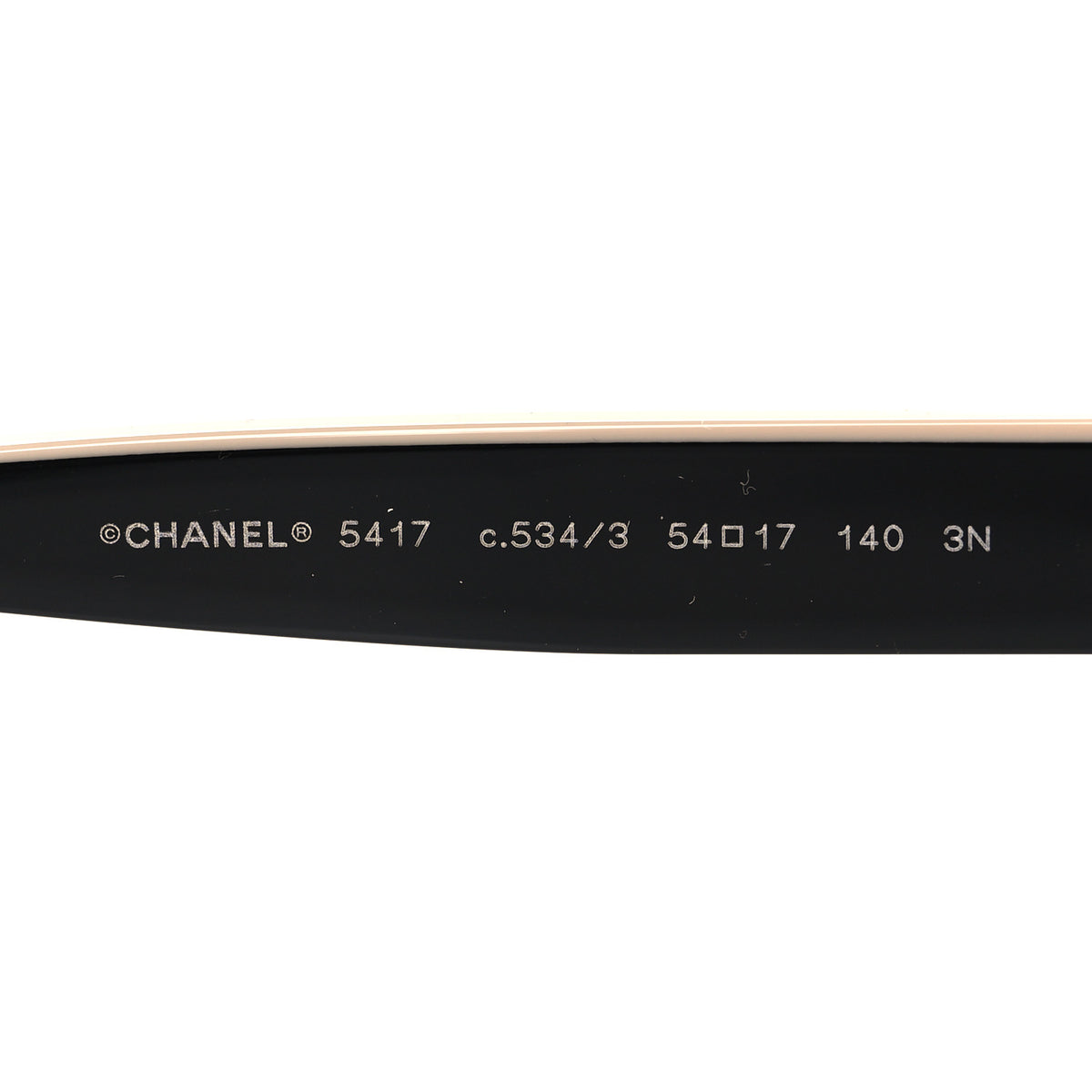 Chanel Acetate Polarized Square Sunglasses 5417 Black Beige 5 of 7