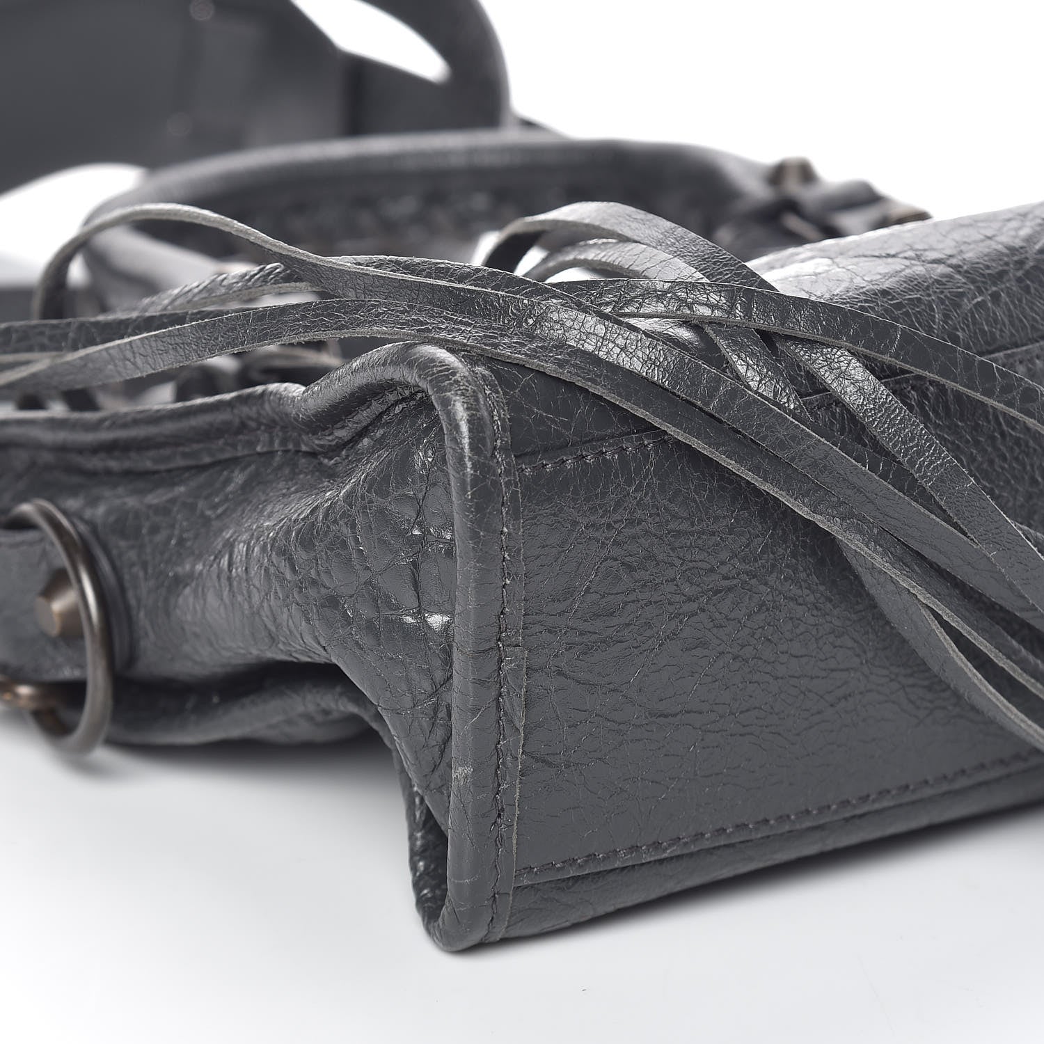 Balenciaga Agneau Classic Hardware Mini City Gris Fossile 8 of 9