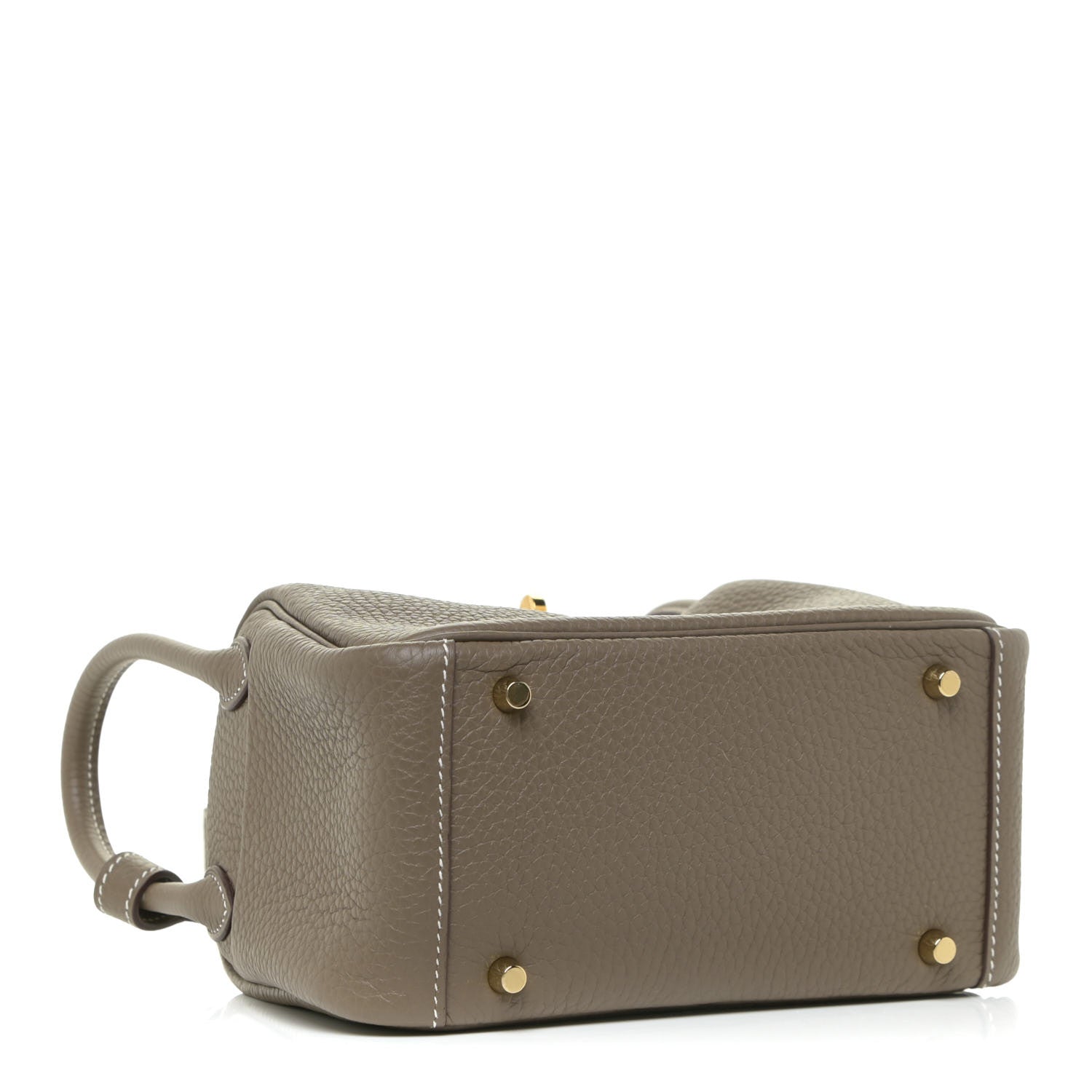 Hermes Taurillon Clemence Mini Lindy 20 Etoupe 4 of 12