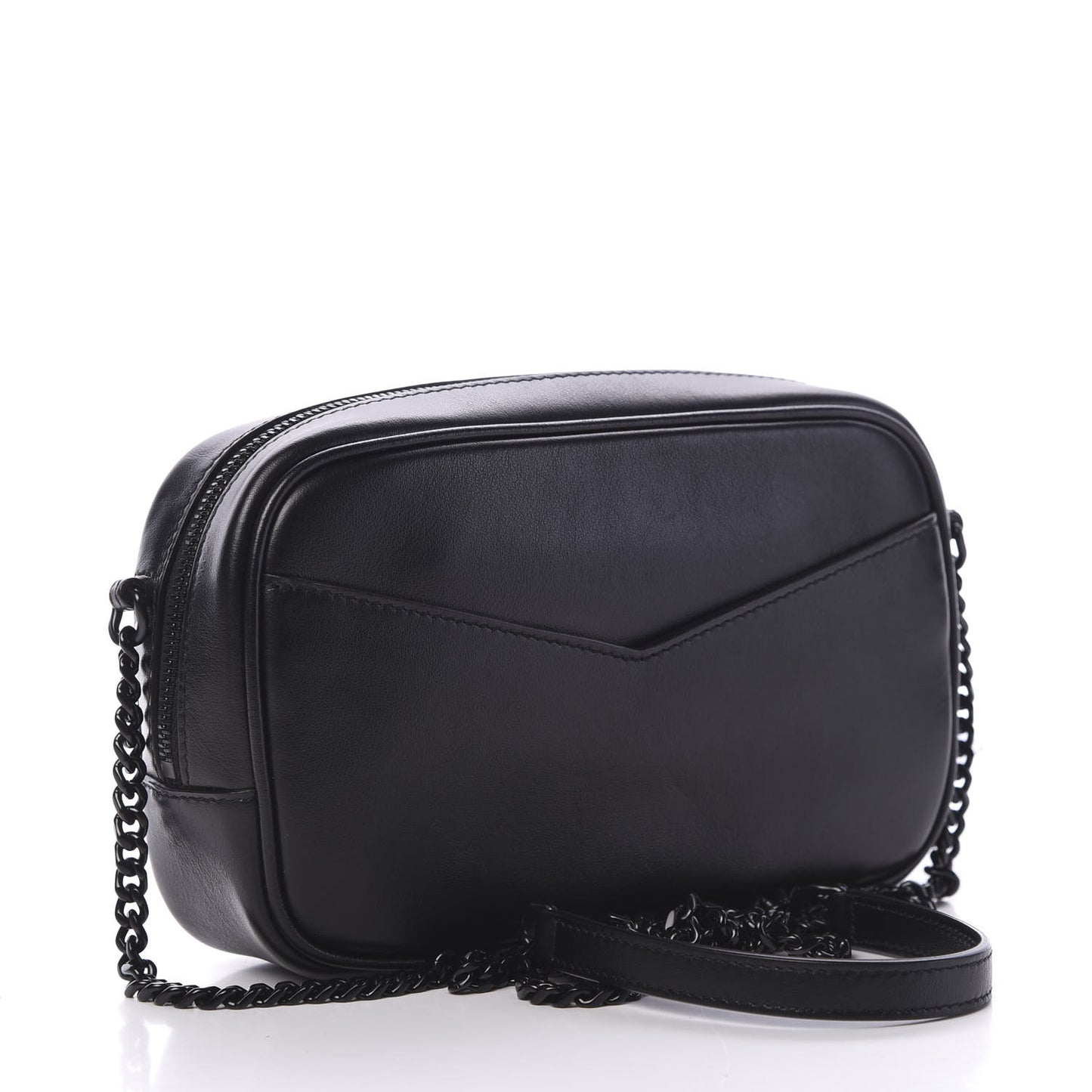 Calfskin Tiger Burnout Monogram Lou Camera Bag Black