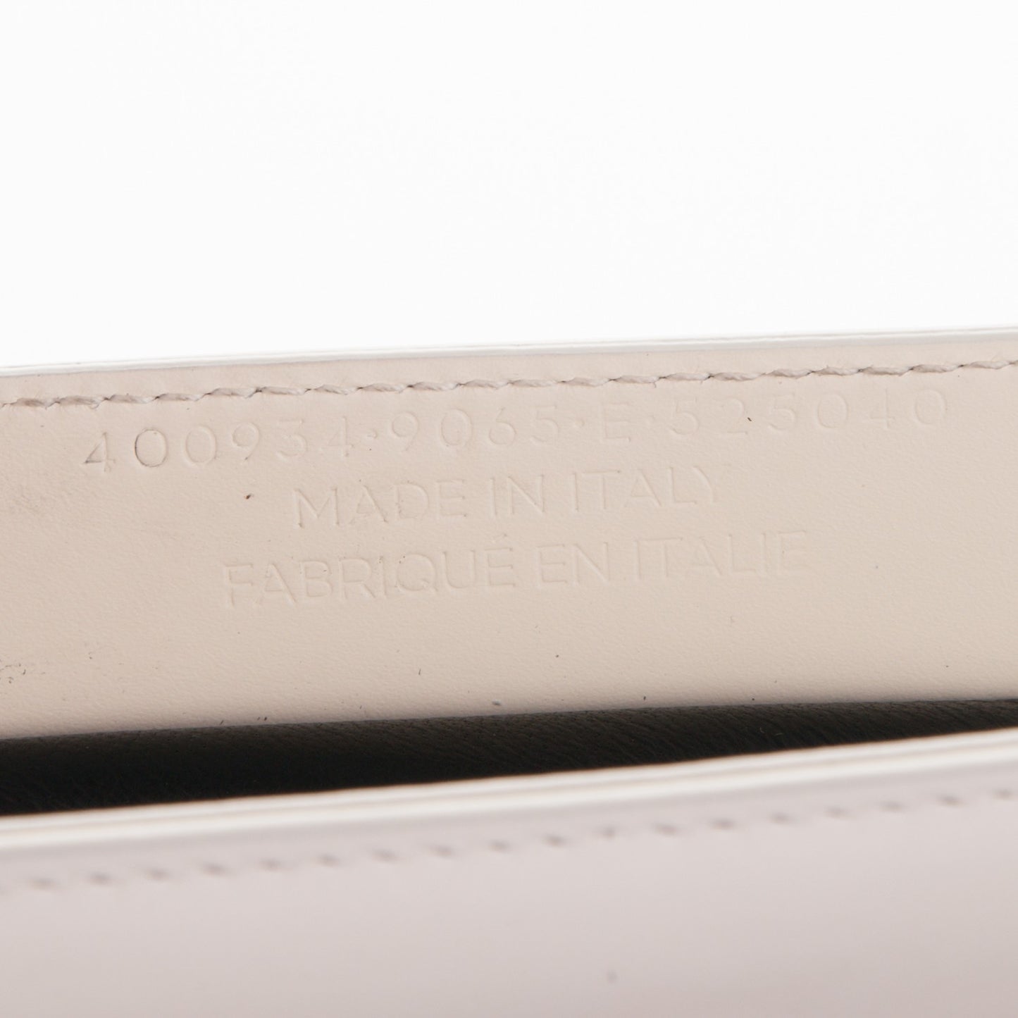 Calfskin Bal58 Shoulder Bag White Black