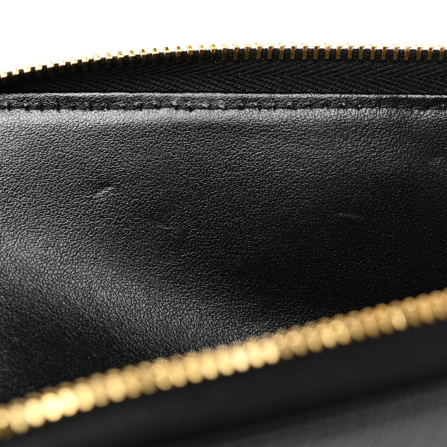 Prada Vitello Move Zip Around Keychain Black 9 of 9