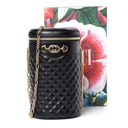 Gucci Calfskin Trapuntata Zumi Belt Bag Black 10 of 10