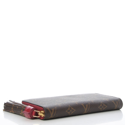 Louis Vuitton Monogram Pompon Zippy Wallet Fuchsia 4 of 8