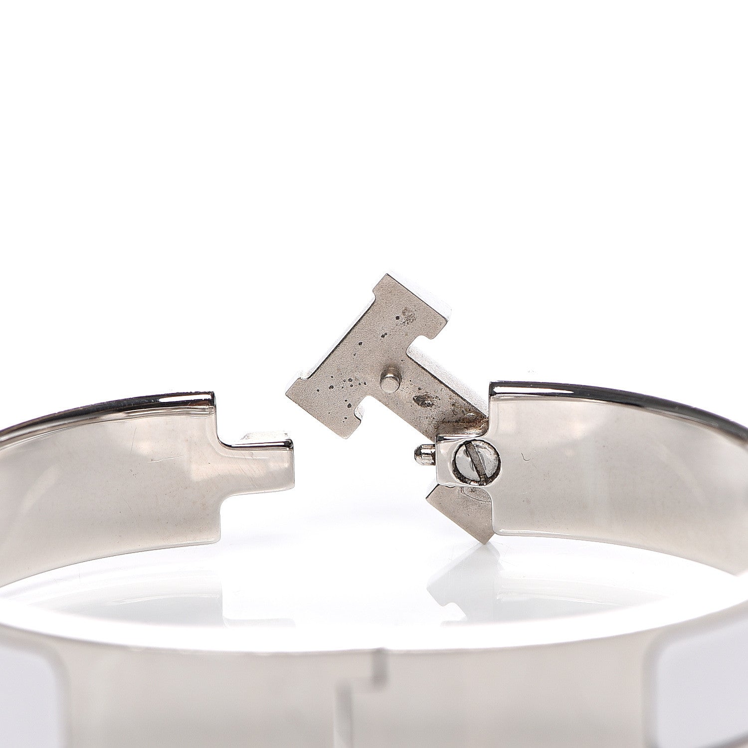 Hermes Enamel Narrow Clic Clac H Bracelet PM White 3 of 5