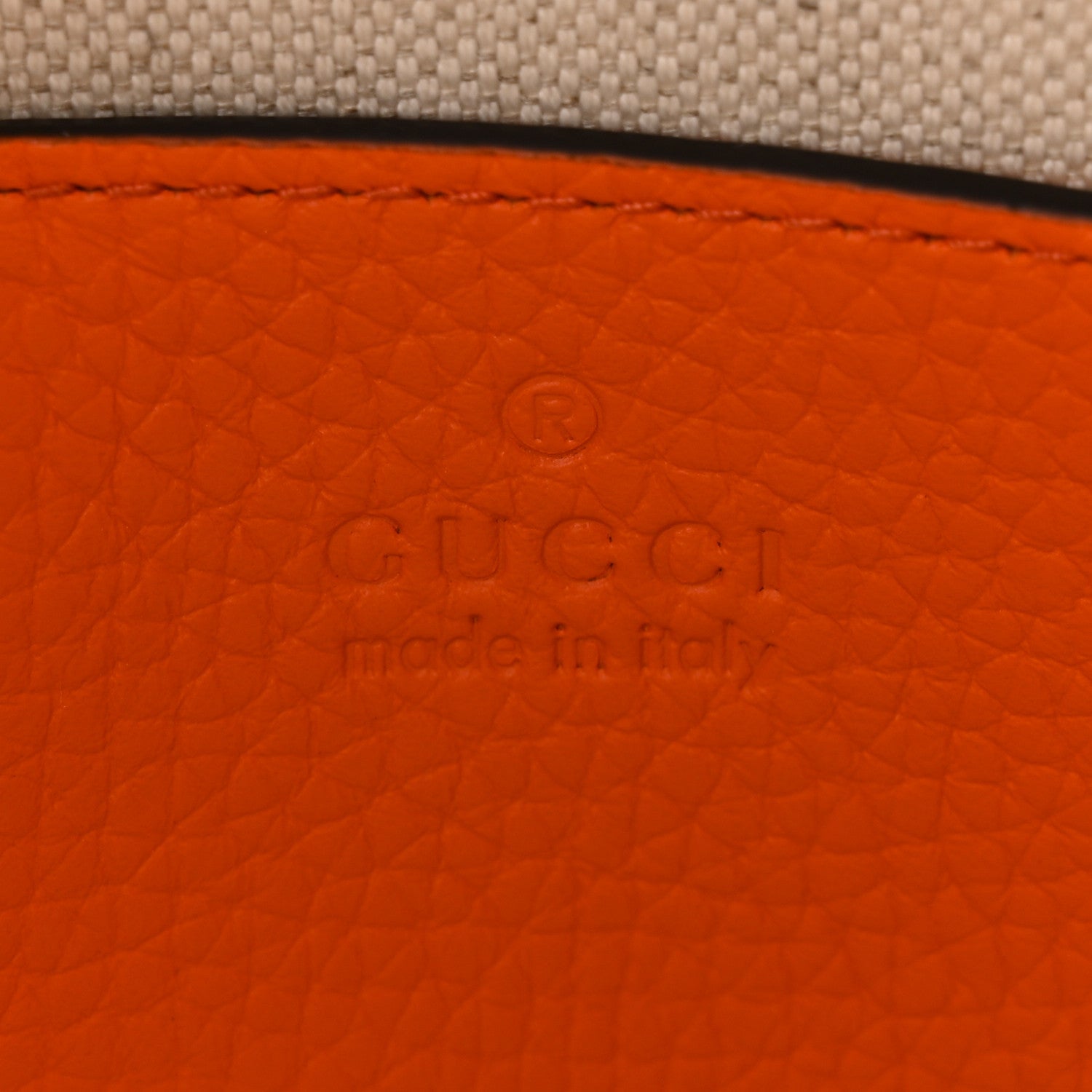 Gucci Piuma Calfskin Jumbo GG Embossed Mini Duffle Bag Good Orange 6 of 10