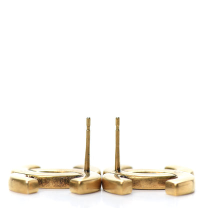 Chanel Metal CC Chain Earrings Gold 3 of 4