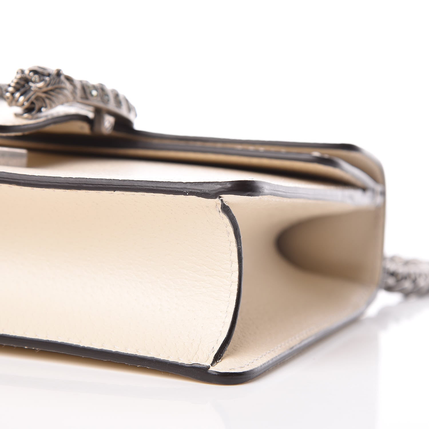 Gucci Textured Calfskin Crystal Mini Dionysus Shoulder Bag Mystic White 6 of 10