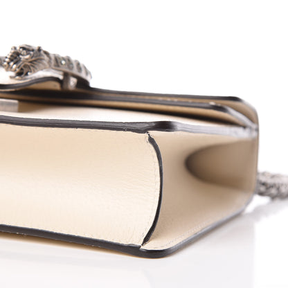 Gucci Textured Calfskin Crystal Mini Dionysus Shoulder Bag Mystic White 6 of 10