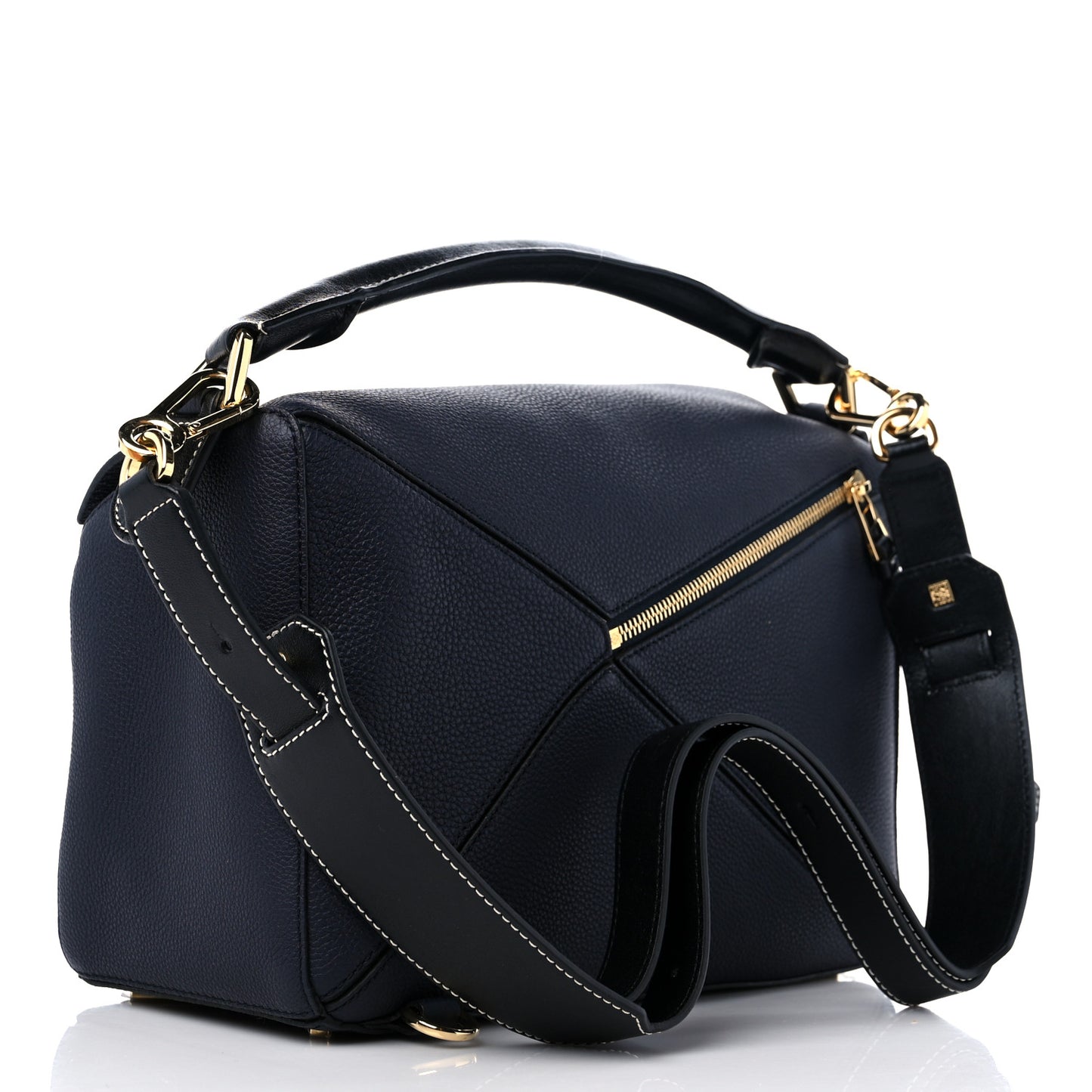 Calfskin Medium Puzzle Bag Midnight Blue