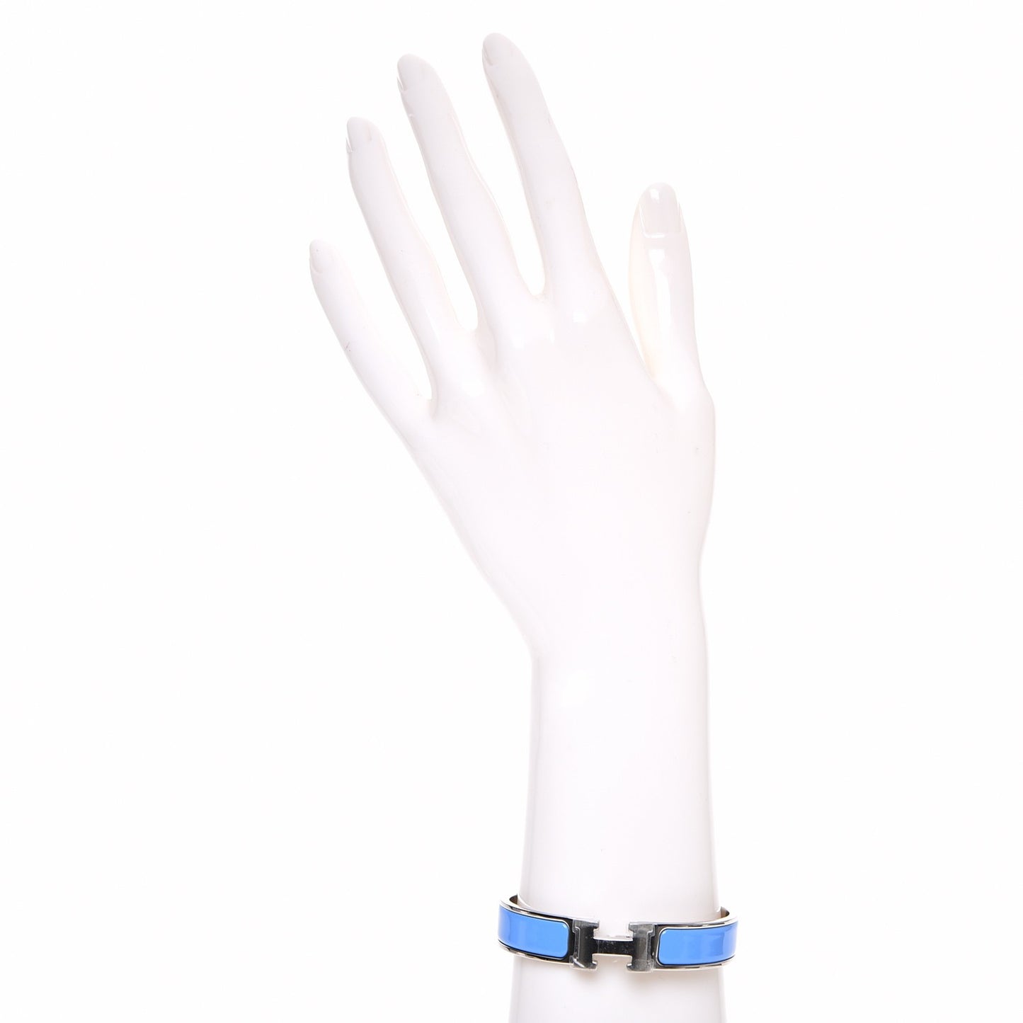 Enamel Narrow Clic Clac H Bracelet PM Bleu Transat