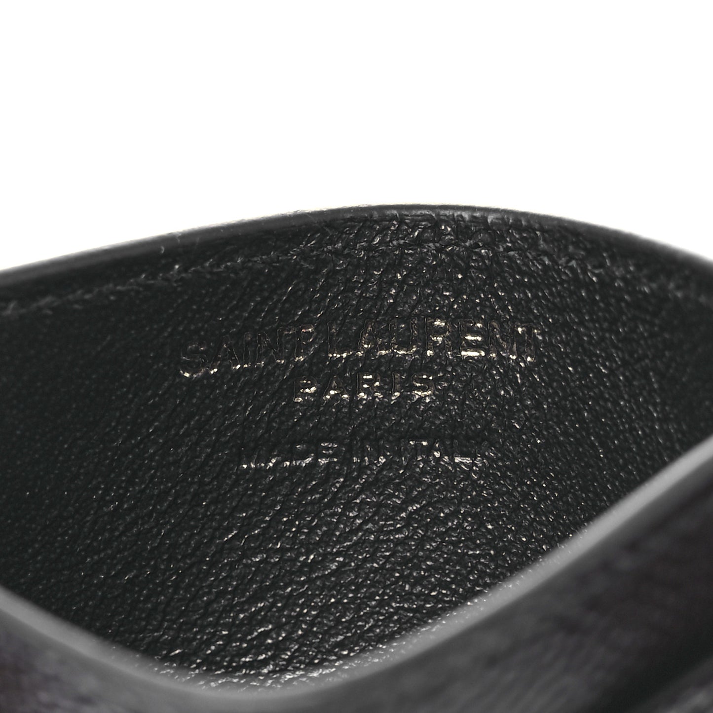 Grain De Poudre Matelasse Chevron Monochrome Monogram Credit Card Case Black