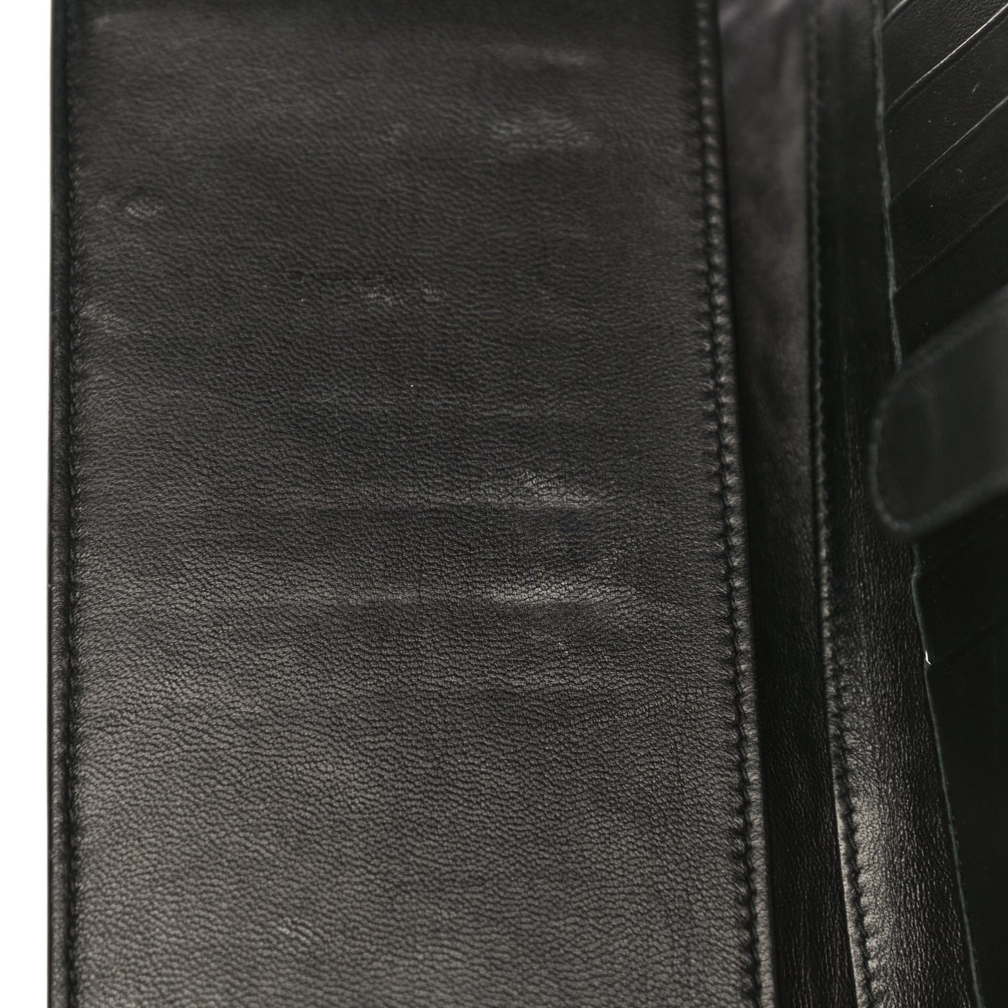 Nappa Intrecciato Embroidered Lace Continental Flap Wallet Black