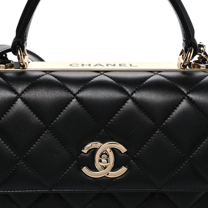 Chanel Lambskin Quilted Small Trendy CC Dual Handle Flap Bag Black 8 of 10