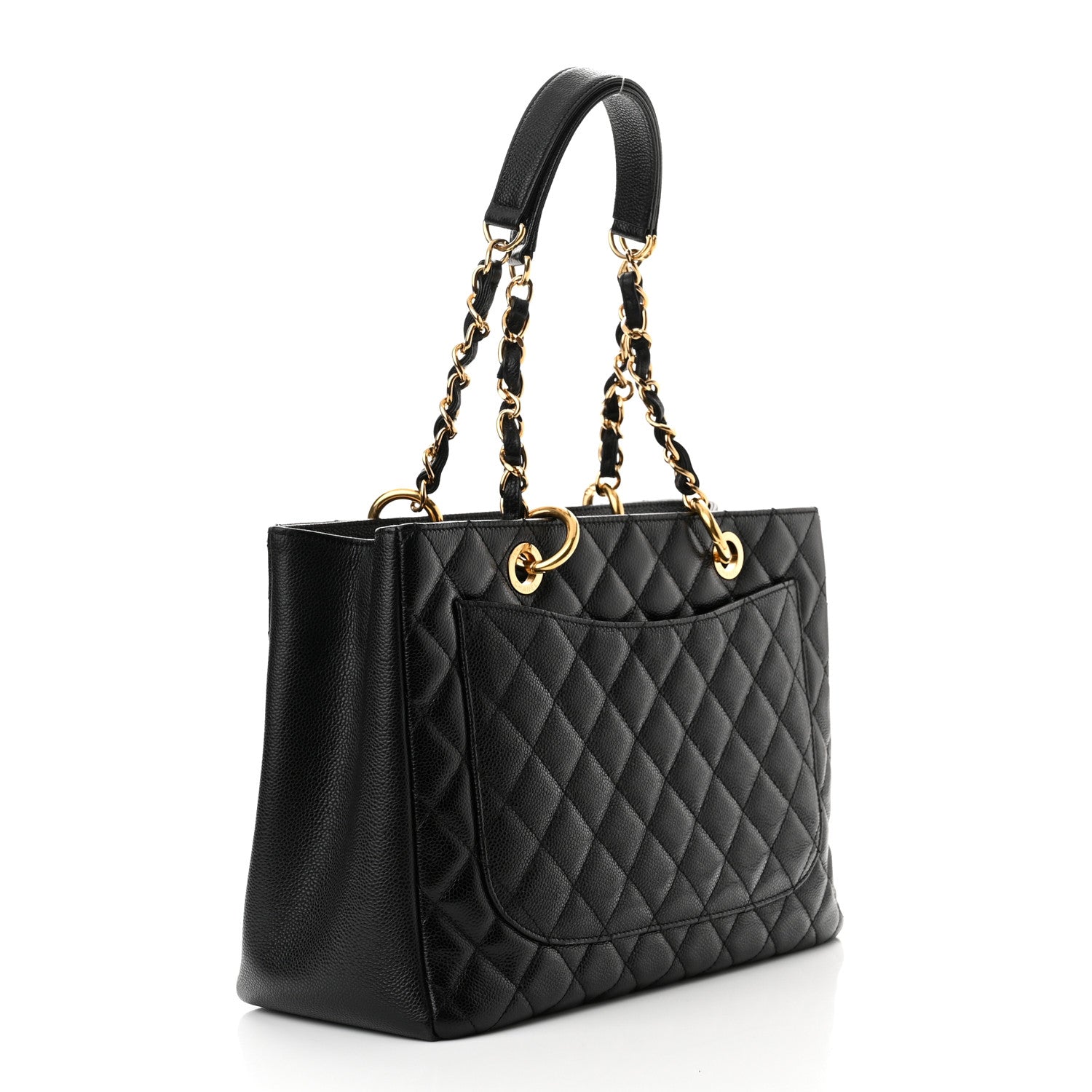 Chanel Caviar Quilted Grand Shopping Tote GST Black 3 of 11