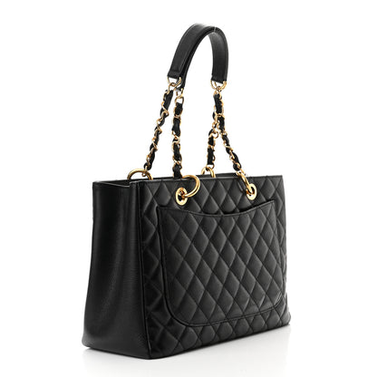 Chanel Caviar Quilted Grand Shopping Tote GST Black 3 of 11