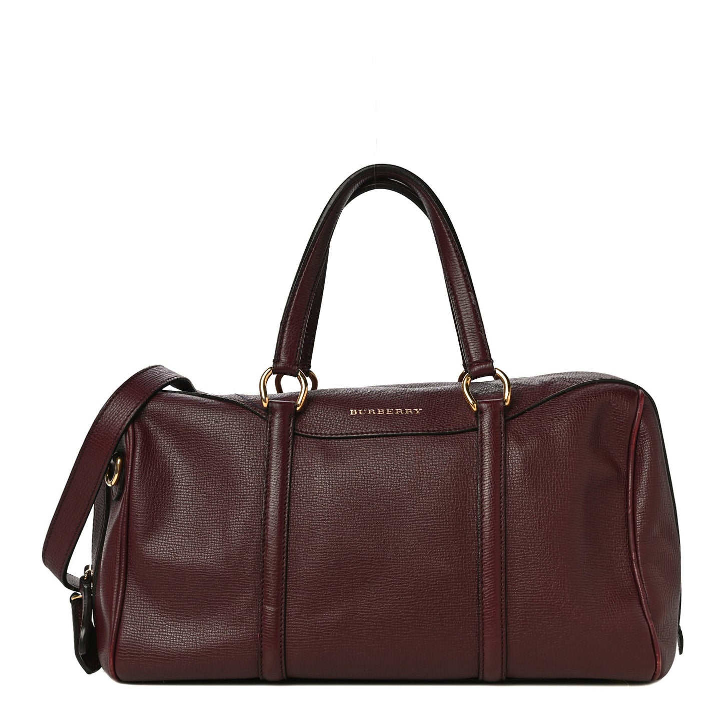 Derby Calfskin Medium Alchester Bowling Bag Mahogany Red