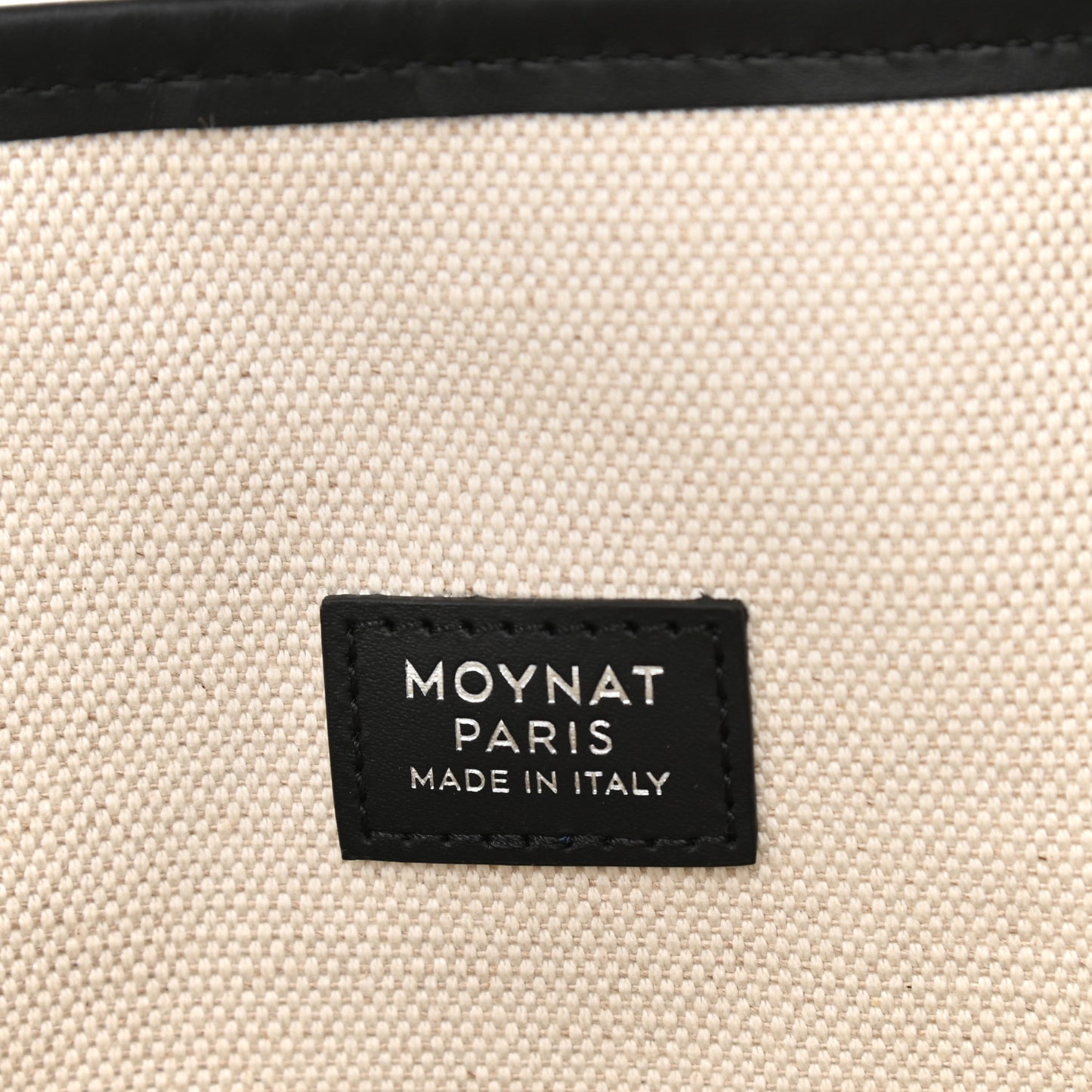Grained Calfskin Canvas 1920 Oh! Tote Ruban MM Carbon Silver