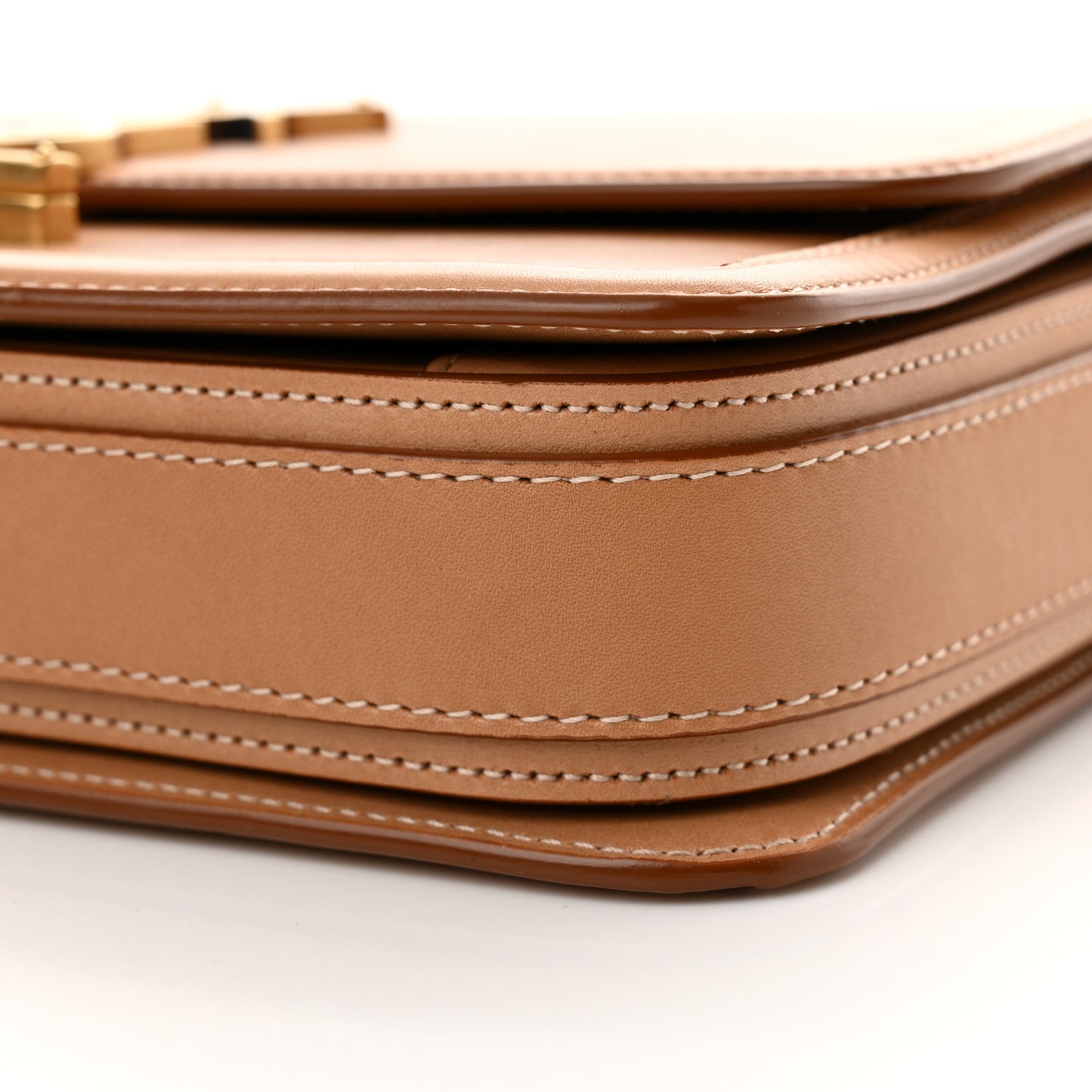 Box Calfskin Monogram Medium Solferino Satchel Natural Tan