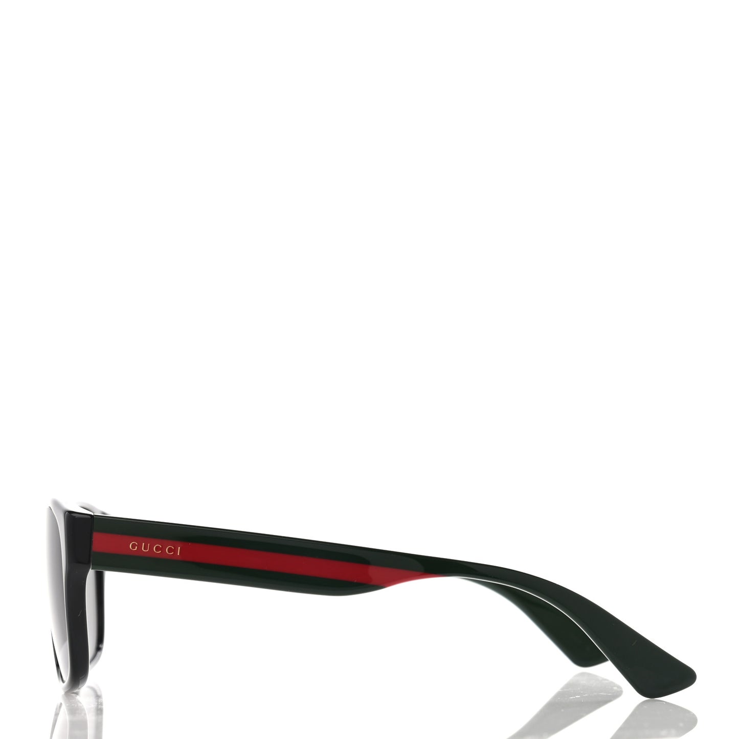 Acetate Square Frame Web Sunglasses GG0341S Black