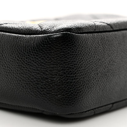 Chanel Shiny Caviar Quilted Chain Melody Camera Bag Black 9 of 10
