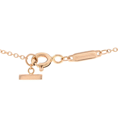 Tiffany 18K Rose Gold Diamond Mini T Smile Pendant Necklace 4 of 4