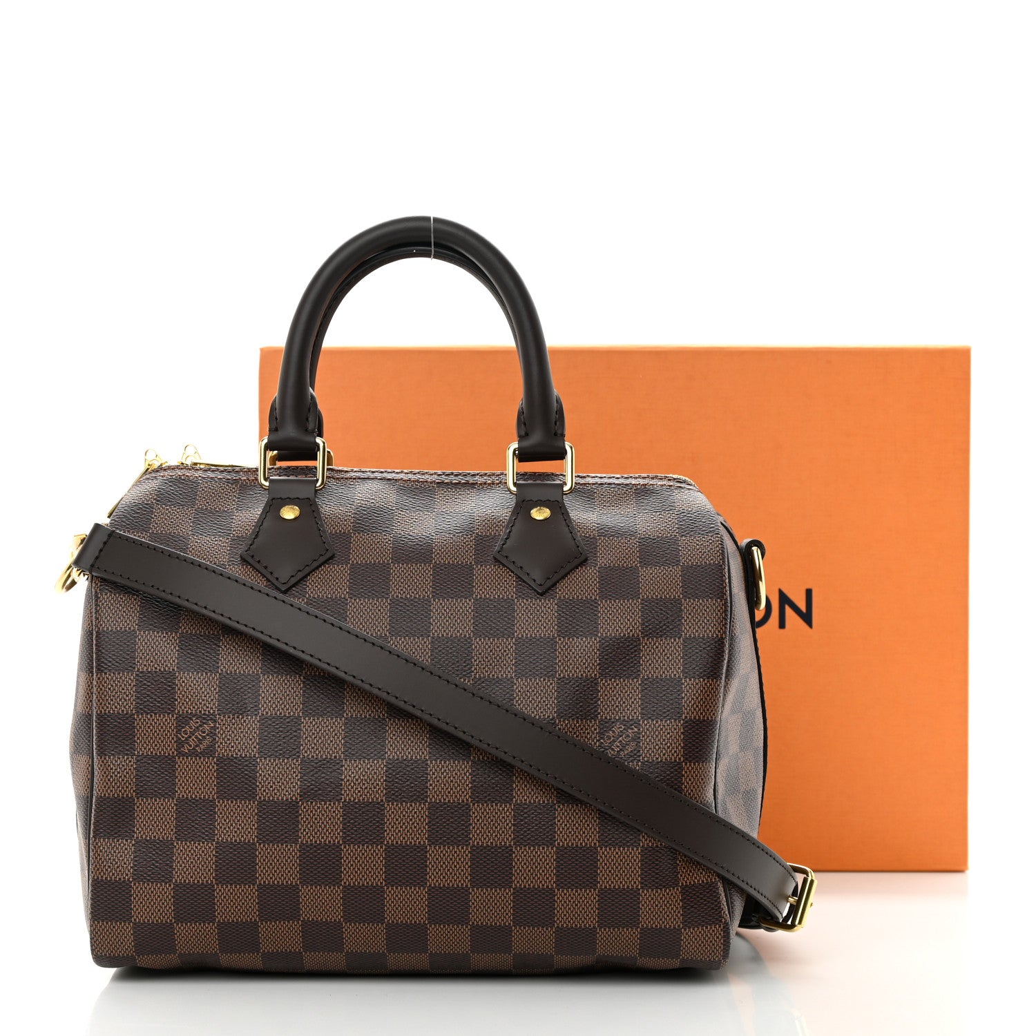 Louis Vuitton Damier Ebene Speedy Bandouliere 25 11 of 11