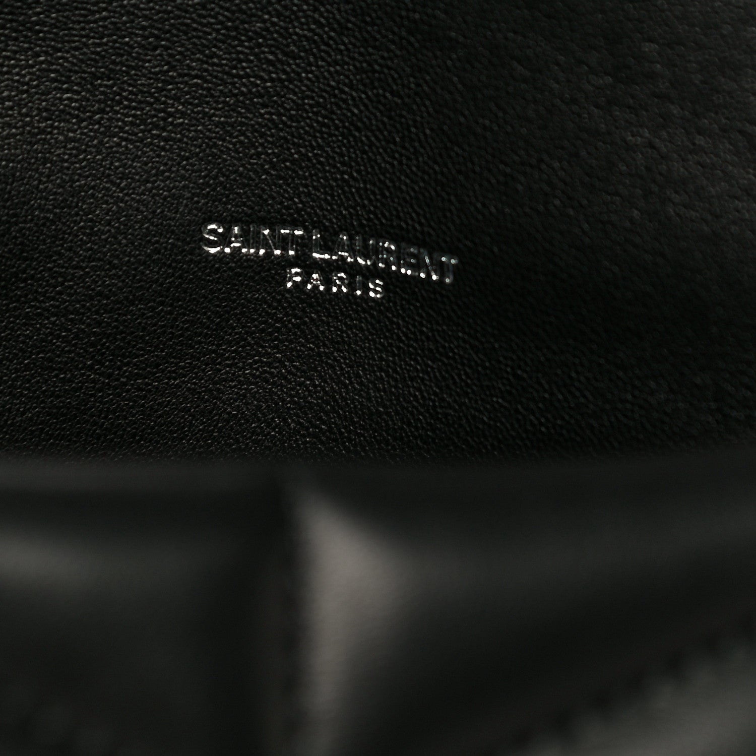 Saint Laurent Lambskin Quilted Toy Loulou Puffer Monogram Chain Satchel Black 6 of 11