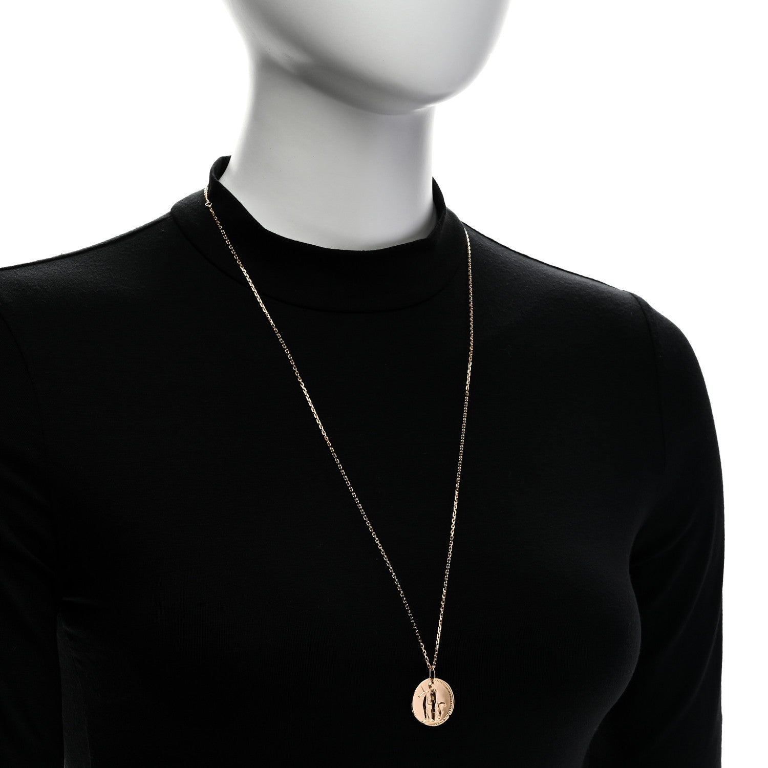 Van Cleef & Arpels 18K Yellow Gold Zodiac Virgo Pendant Necklace 2 of 6