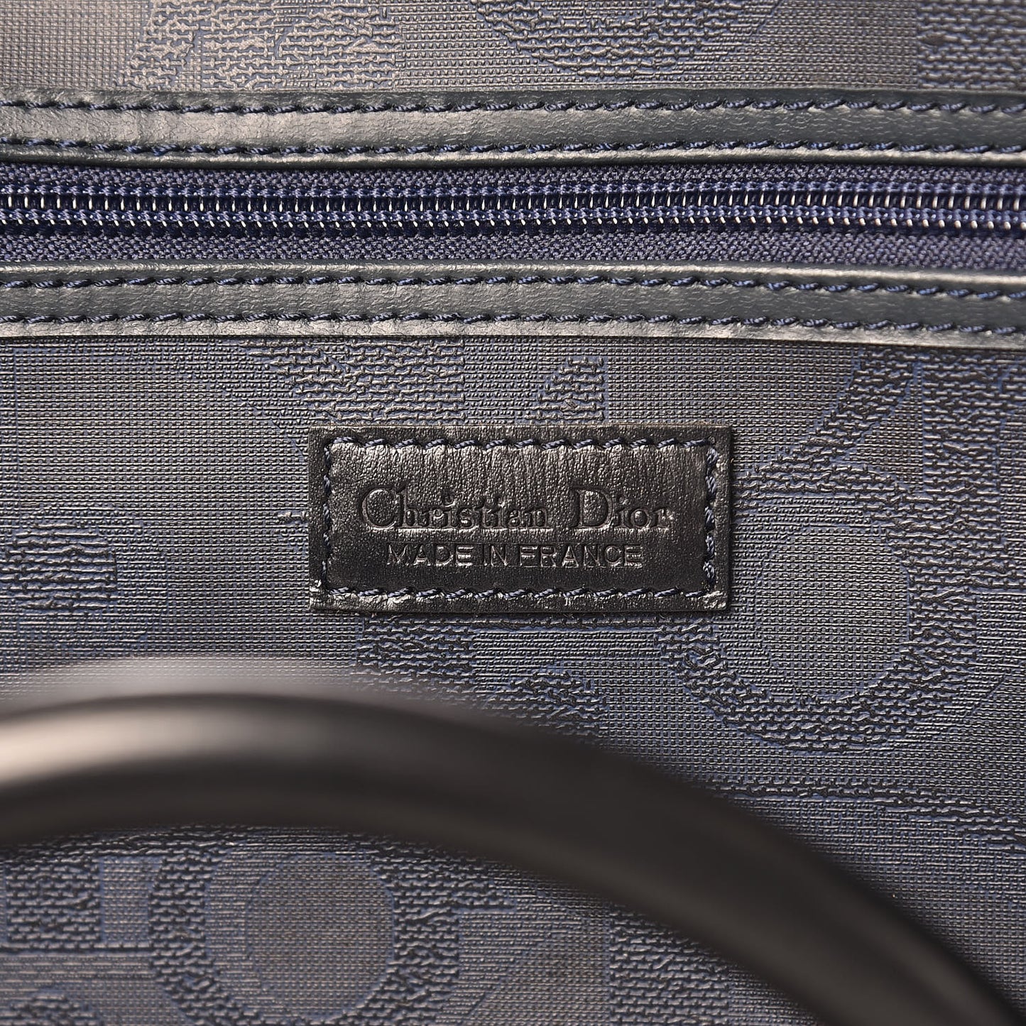 Coated Canvas Duffle Navy Blue