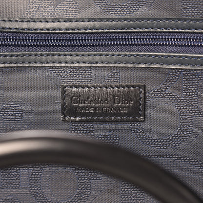 Christian Dior Coated Canvas Duffle Navy Blue 6 of 9