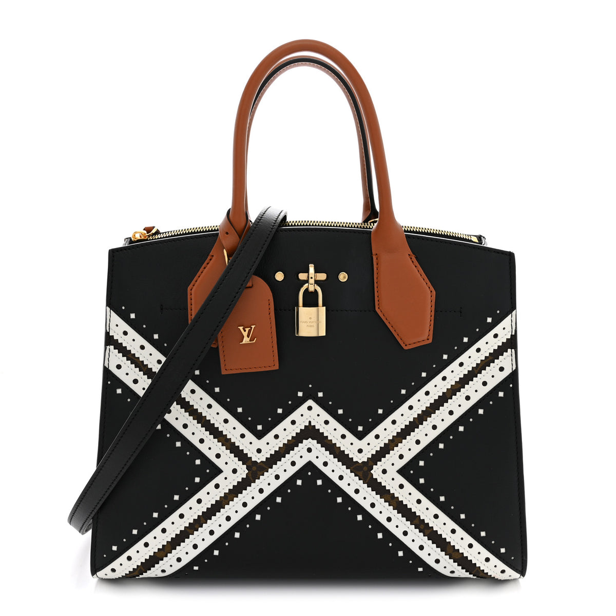 Reverse Monogram Brogue City Steamer MM Bag