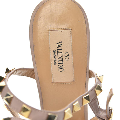 Valentino Garavani Patent Rockstud Ankle Strap Low Heel Pumps 40.5 Fuchsia Poudre 6 of 10