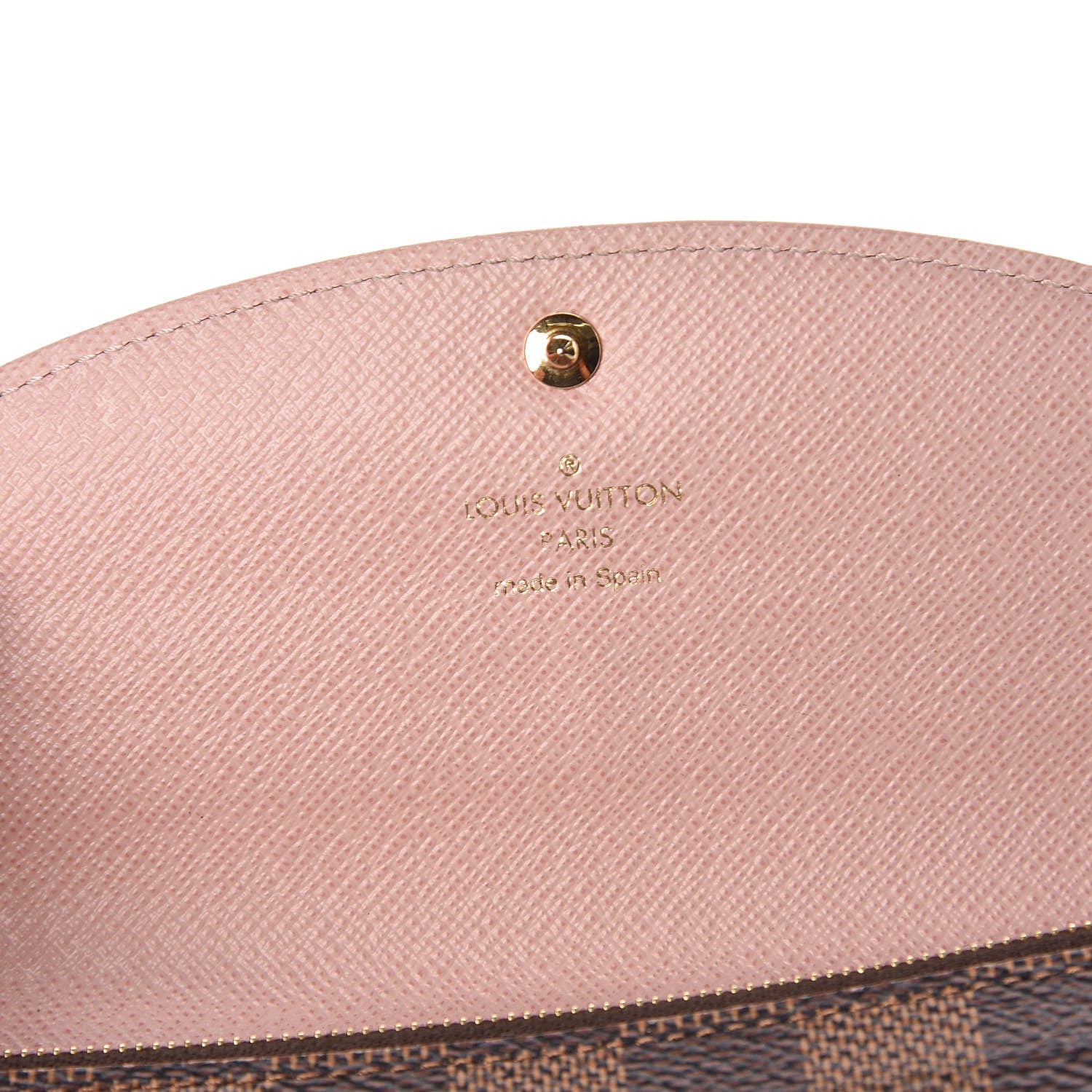 Louis Vuitton Damier Ebene Caissa Wallet Rose Ballerine 5 of 7