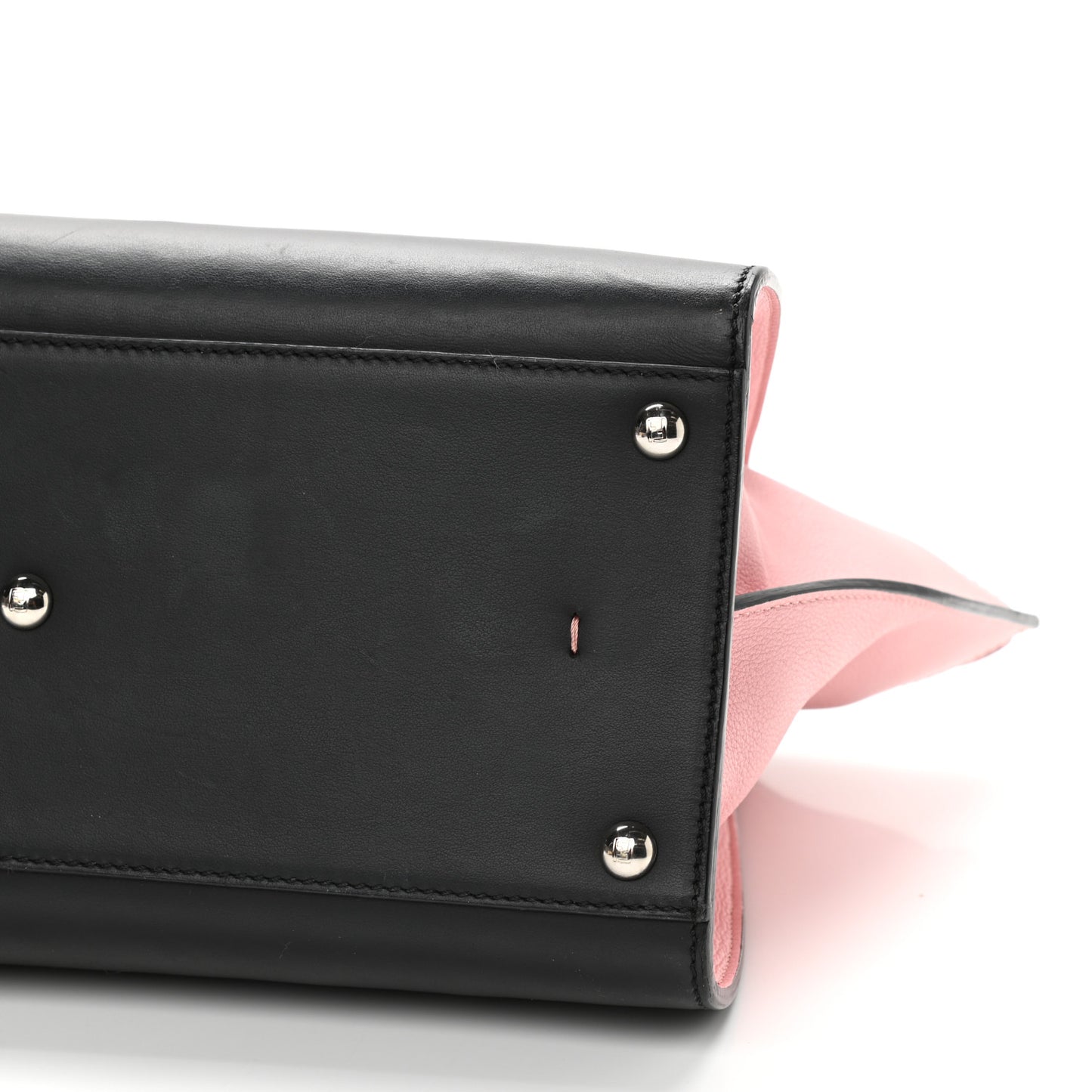 Vitello Baltico Dolce Petite 3Jours Tote Black Bubblegum