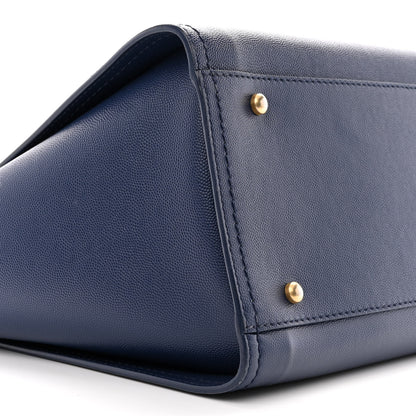 Chanel Caviar Small Studded Deauville Tote Navy 9 of 13