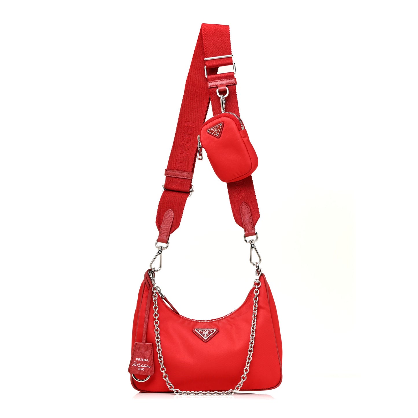 Nylon Re-Edition 2005 Shoulder Bag Rosso