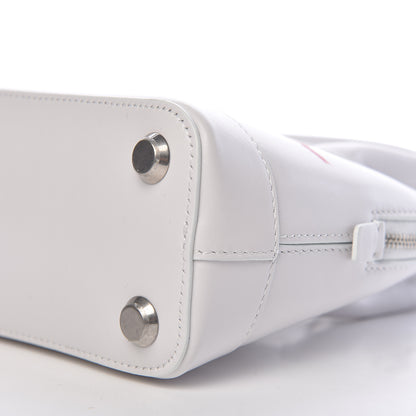 Balenciaga Calfskin Lipstick Logo XXS Ville Top Handle Bag White 10 of 10