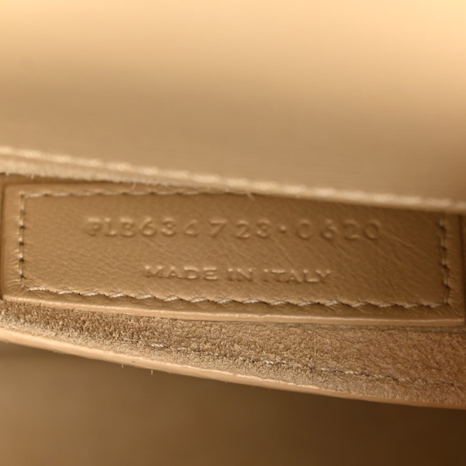 Saint Laurent Smooth Calfskin Medium Monogram Sunset Satchel Beige 8 of 13
