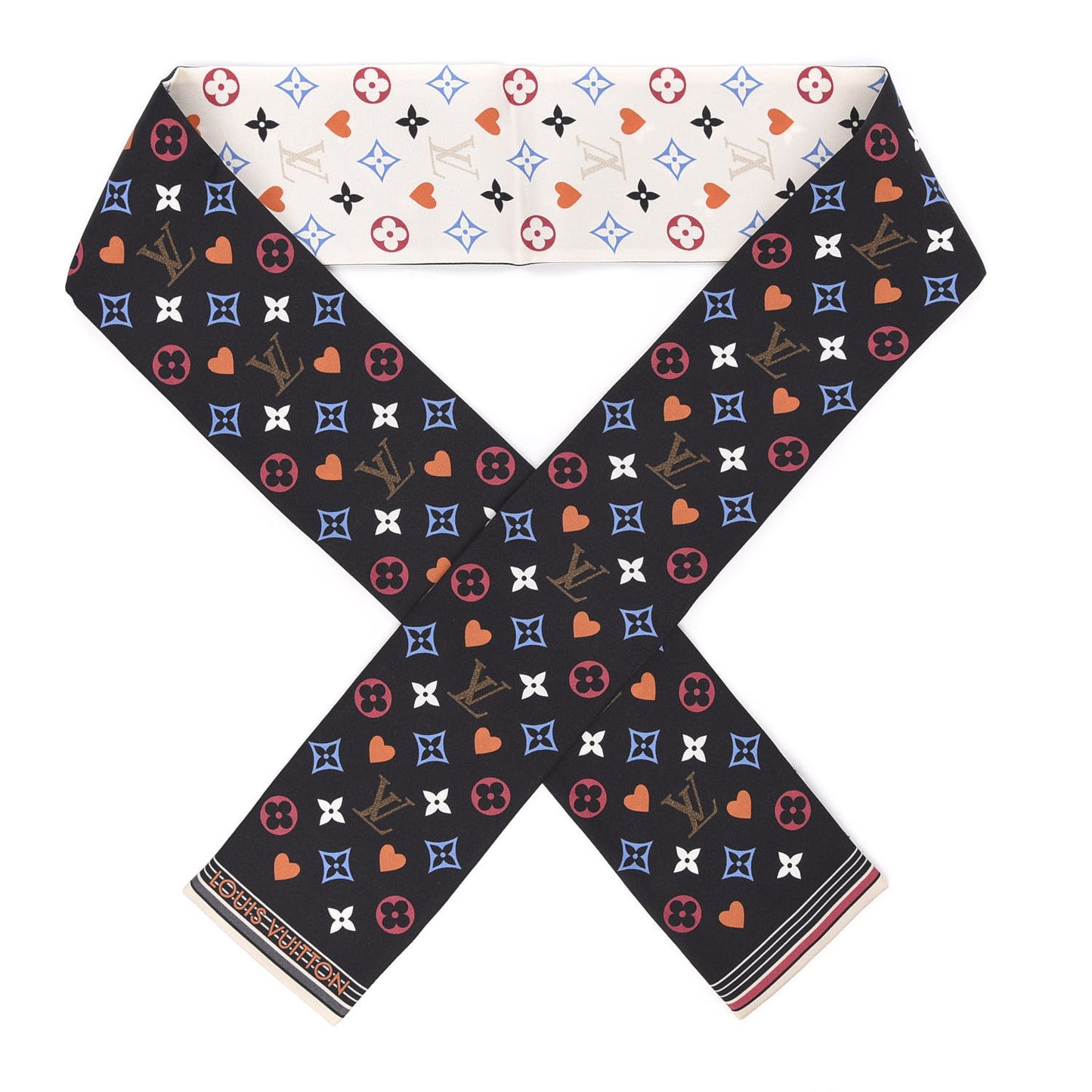 Silk Game On Bandeau Black White
