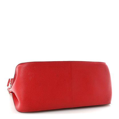 Hermes Taurillon Clemence Verso Jypsiere 34 Rouge Casaque Rose Jaipur 4 of 10