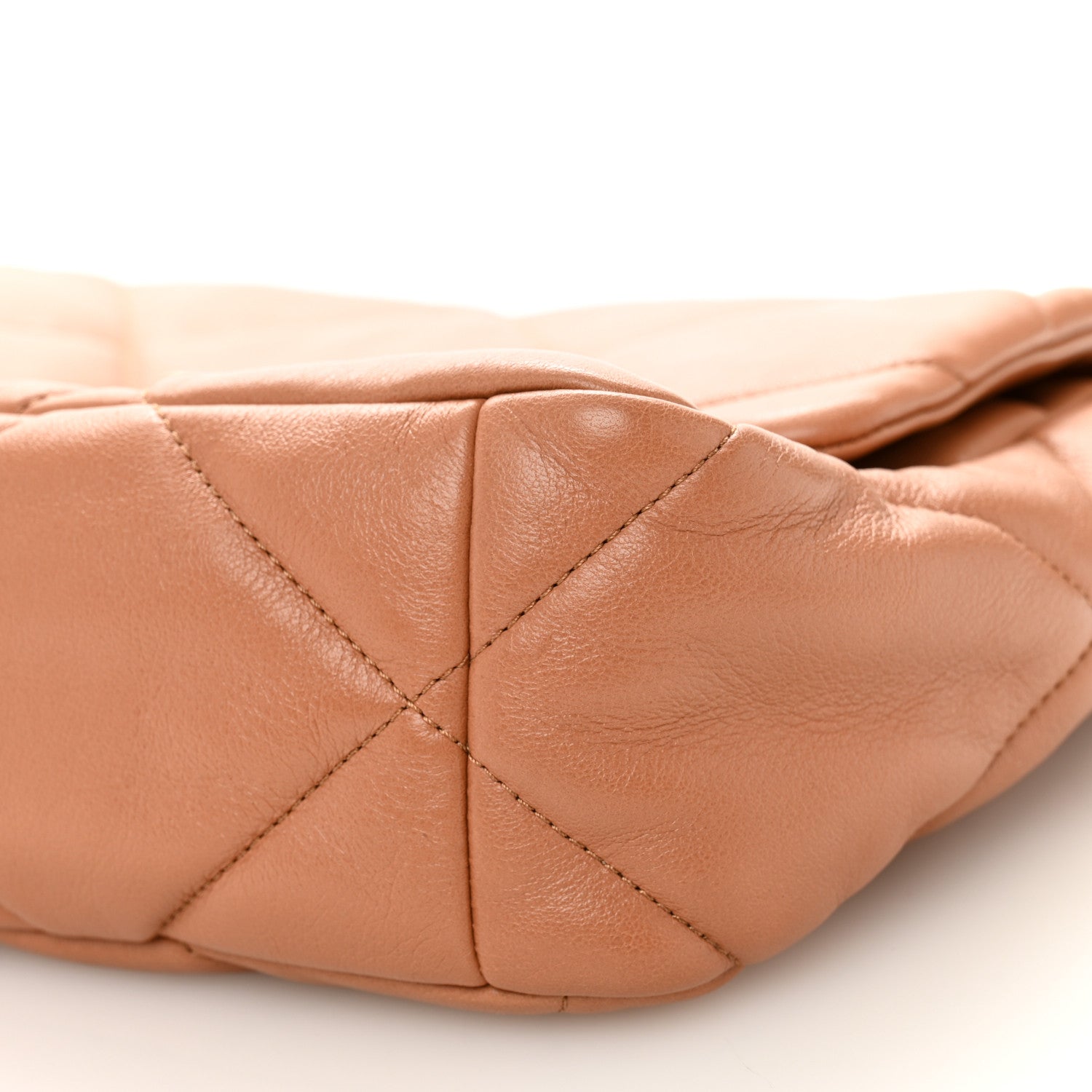Chanel Lambskin Quilted Large Chanel 19 Flap Brown 10 of 10