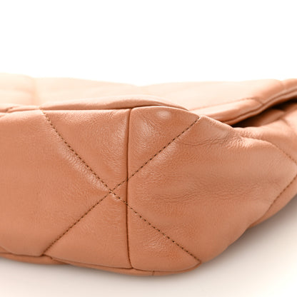 Chanel Lambskin Quilted Large Chanel 19 Flap Brown 10 of 10