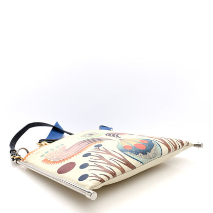 Chloe Smooth Calfskin Small Roy Clutch White Multicolor 4 of 9