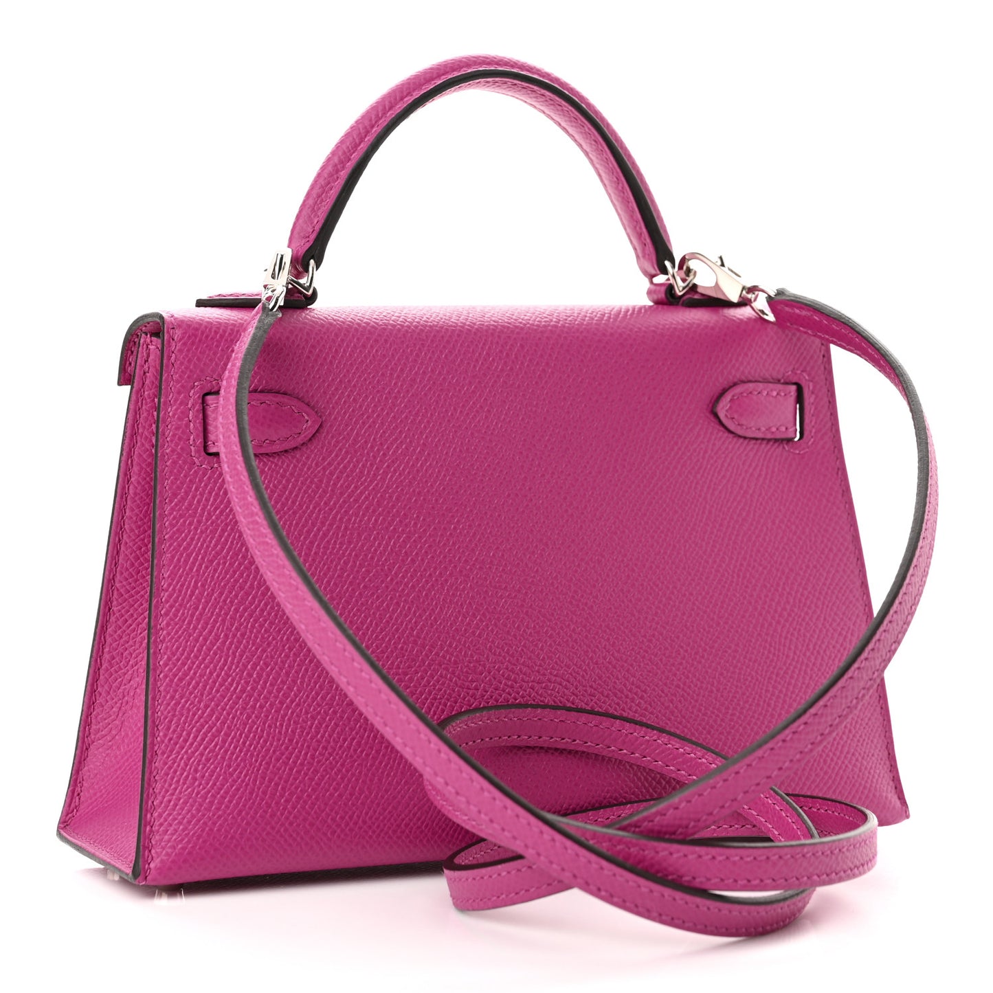 Epsom Mini Kelly Sellier 20 Rose Pourpre