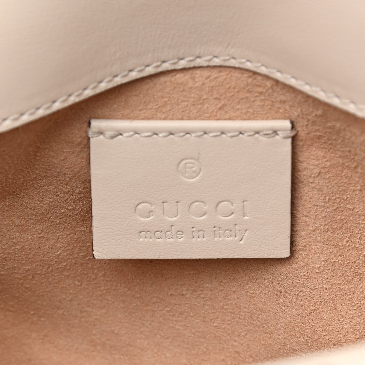 Calfskin Matelasse Super Mini GG Marmont Shoulder Bag White