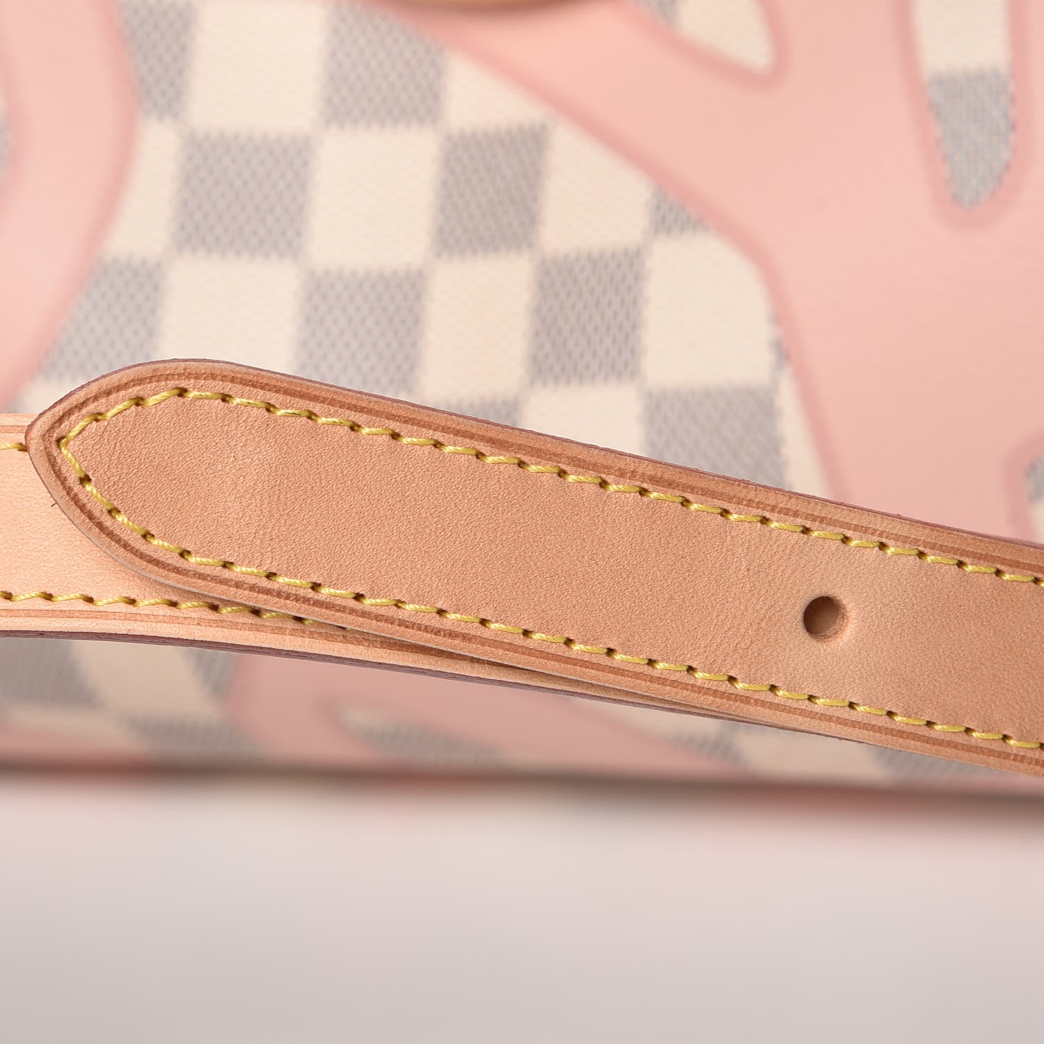 Louis Vuitton Damier Azur Tahitienne Speedy Bandouliere 30 Rose Ballerine 13 of 20