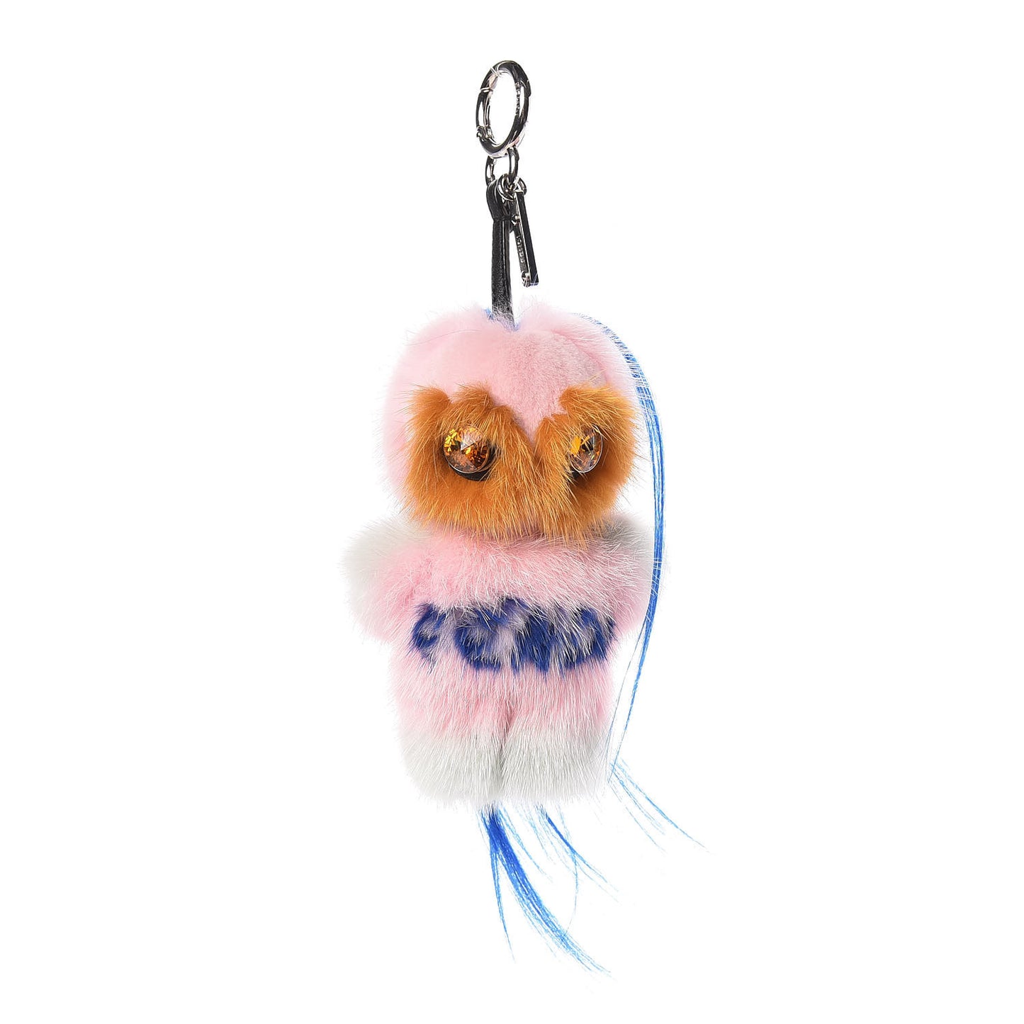 Mink Fur Crystal Fendirumi Piro-Chan Monster Bag Bug Charm Marshmallow