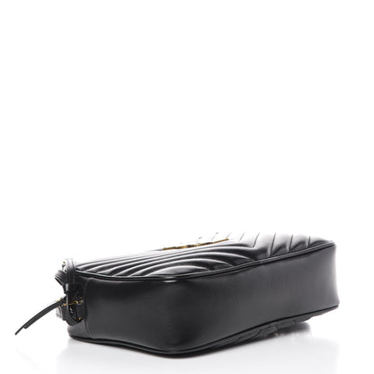 Saint Laurent Calfskin Matelasse Monogram Lou Camera Bag Black 4 of 10
